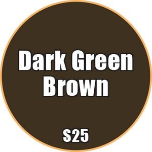 Dark Green Brown - Premium Matte Acrylic Miniatures Paint - Monument Hobbies - 22 mL Dropper Bottle - Gootzy Gaming