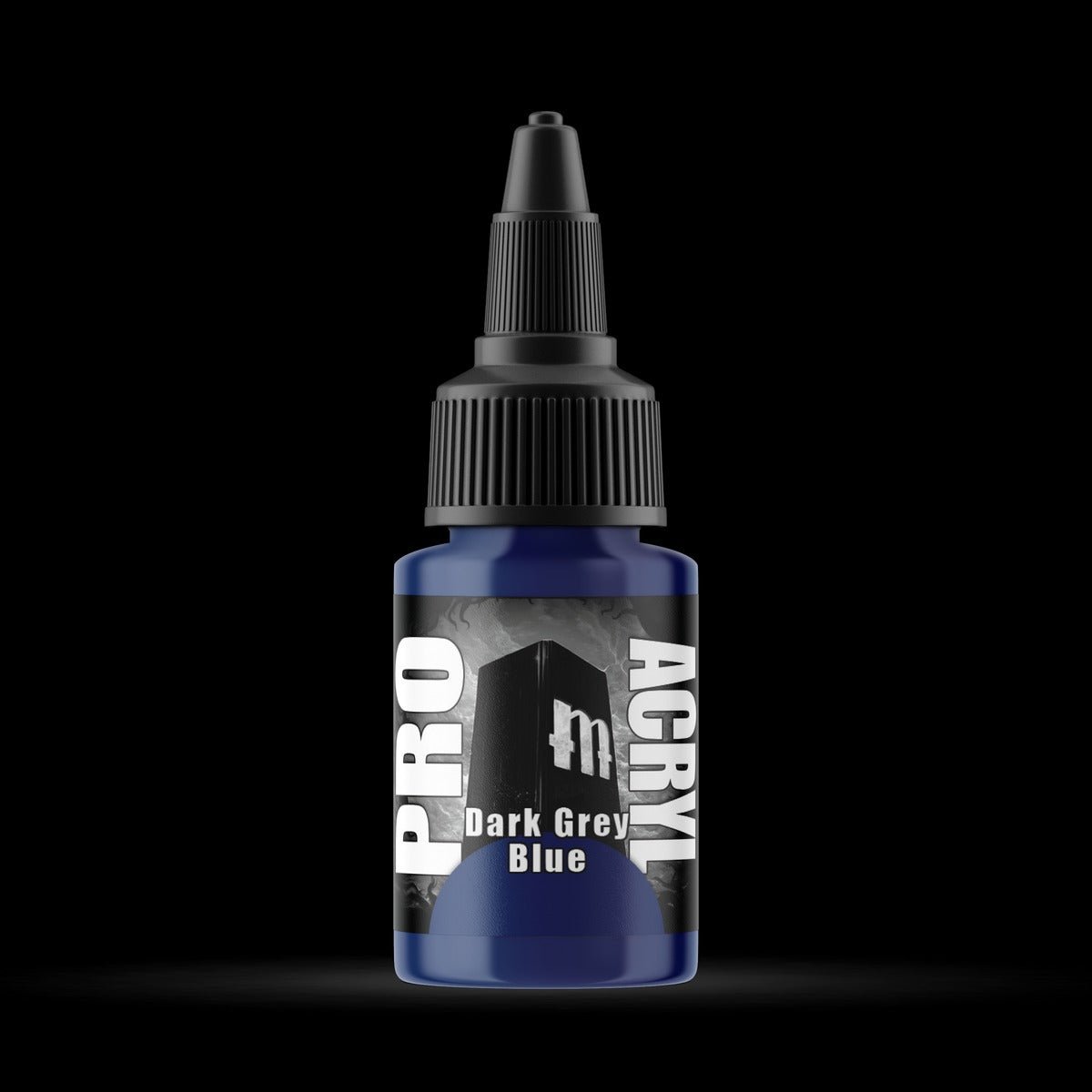 Dark Grey Blue - Premium Matte Acrylic Miniatures Paint - Monument Hobbies - 22 mL Dropper Bottle - Gootzy Gaming