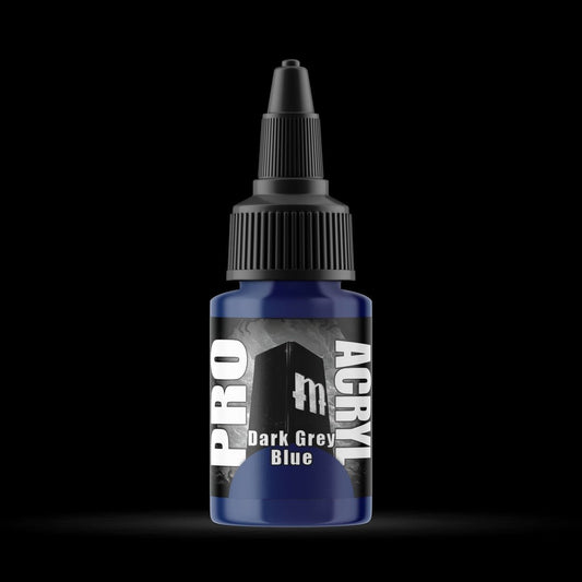 Dark Grey Blue - Premium Matte Acrylic Miniatures Paint - Monument Hobbies - 22 mL Dropper Bottle - Gootzy Gaming