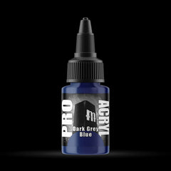 Dark Grey Blue - Premium Matte Acrylic Miniatures Paint - Monument Hobbies - 22 mL Dropper Bottle - Gootzy Gaming