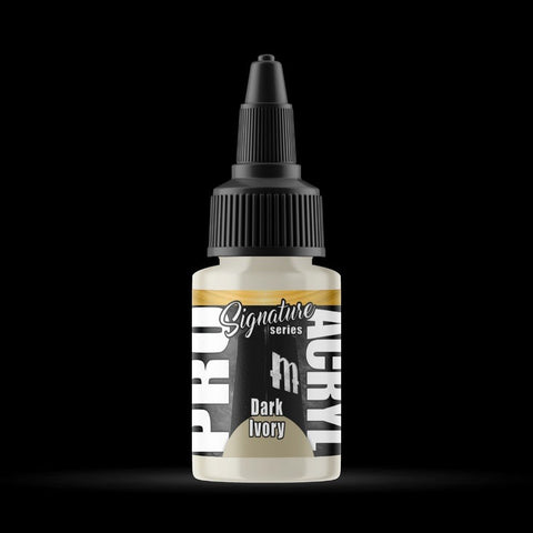 Dark Ivory - Premium Matte Acrylic Miniatures Paint - Monument Hobbies - 22 mL Dropper Bottle - Gootzy Gaming