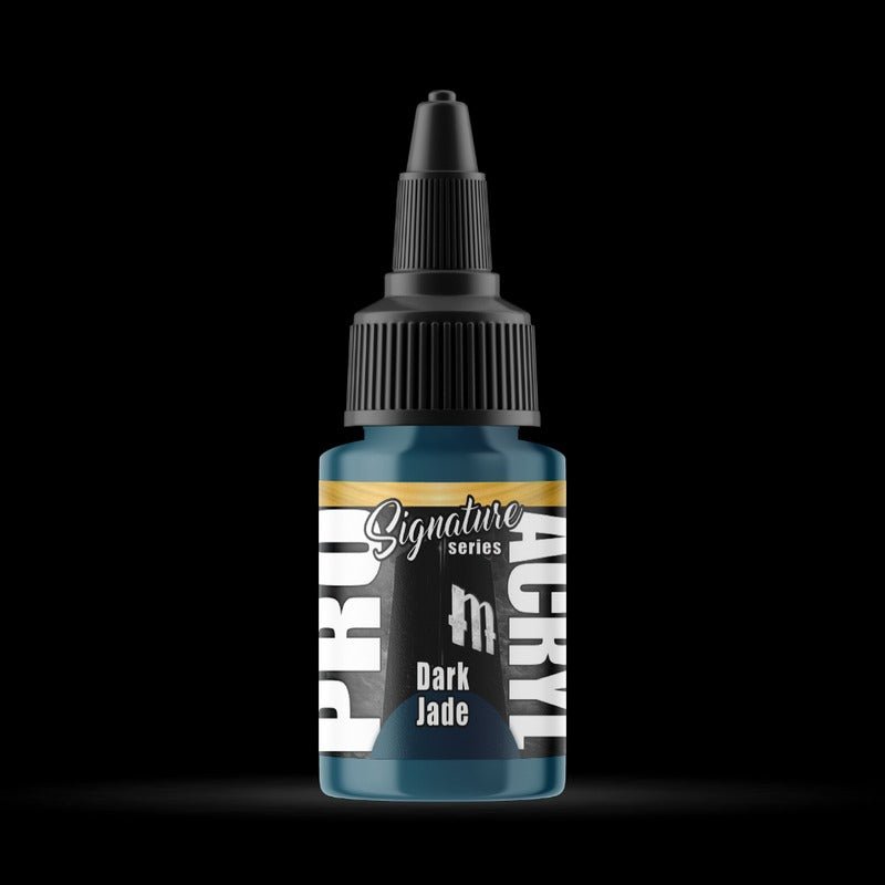 Dark Jade - Premium Matte Acrylic Miniatures Paint - Monument Hobbies - 22 mL Dropper Bottle - Gootzy Gaming
