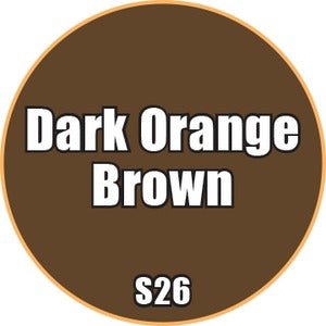 Dark Orange Brown - Premium Matte Acrylic Miniatures Paint - Monument Hobbies - 22 mL Dropper Bottle - Gootzy Gaming