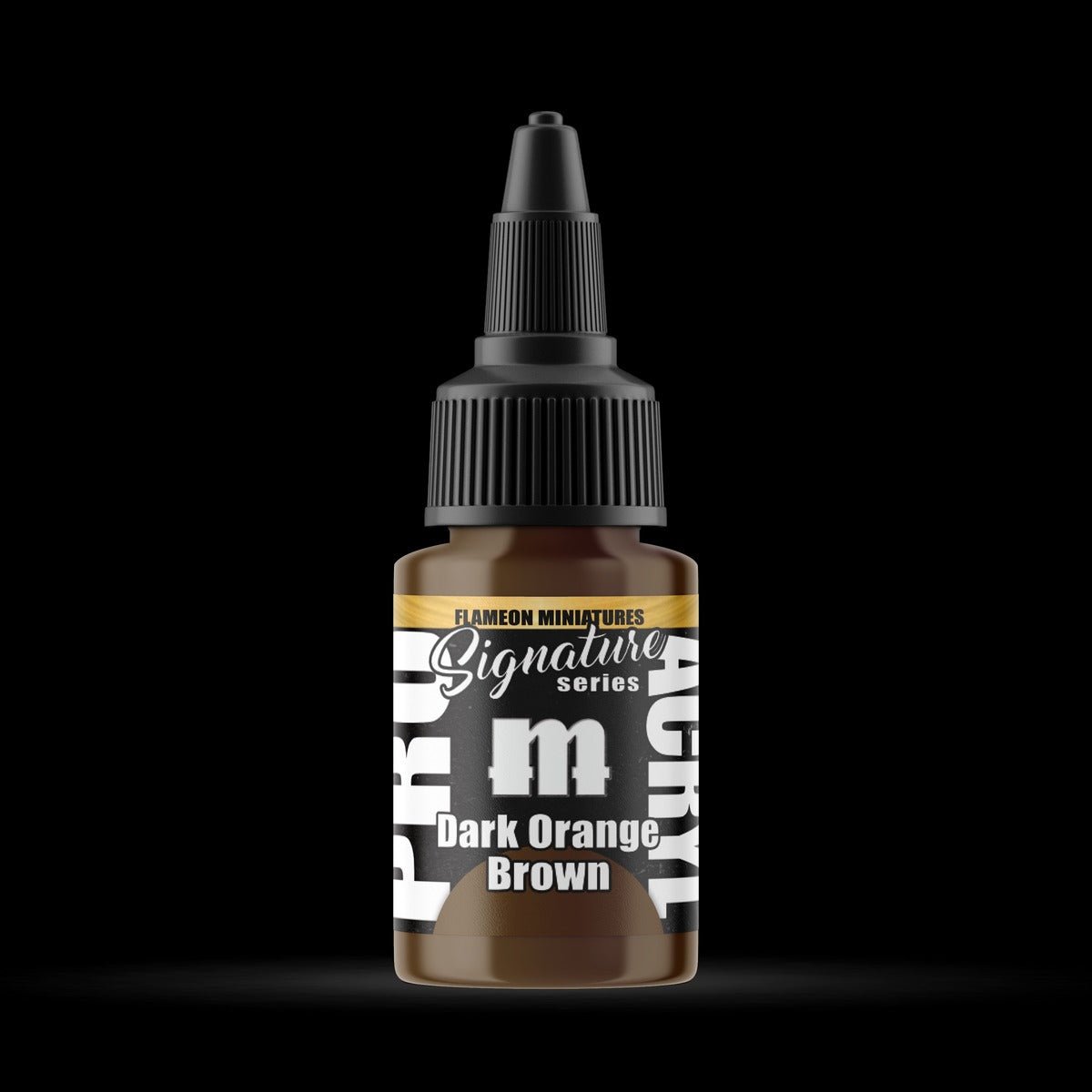 Dark Orange Brown - Premium Matte Acrylic Miniatures Paint - Monument Hobbies - 22 mL Dropper Bottle - Gootzy Gaming