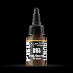Dark Orange Brown - Premium Matte Acrylic Miniatures Paint - Monument Hobbies - 22 mL Dropper Bottle - Gootzy Gaming