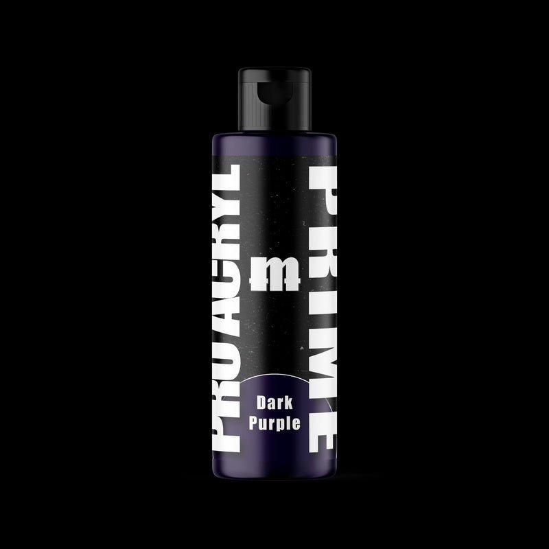 Dark Purple Bottle Primer - Premium Acrylic Miniatures Paint Primer - Monument Hobbies - 120 mL Flip Top Dropper Bottle - Gootzy Gaming