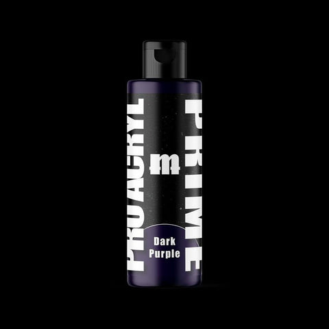 Dark Purple Bottle Primer - Premium Acrylic Miniatures Paint Primer - Monument Hobbies - 120 mL Flip Top Dropper Bottle - Gootzy Gaming