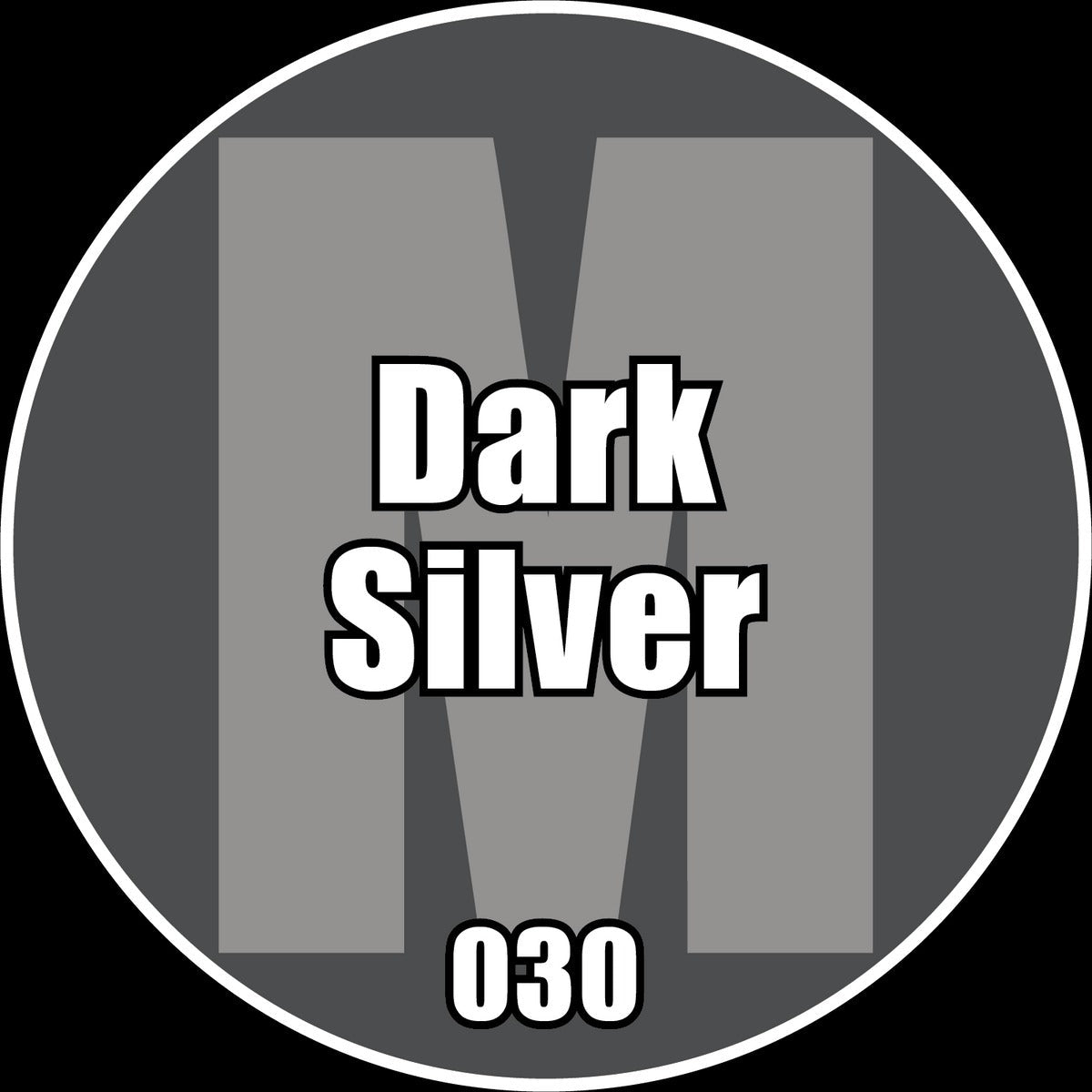 Dark Silver - Premium Metallic Acrylic Miniatures Paint - Monument Hobbies - 22 mL Dropper Bottle - Gootzy Gaming