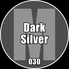 Dark Silver - Premium Metallic Acrylic Miniatures Paint - Monument Hobbies - 22 mL Dropper Bottle - Gootzy Gaming