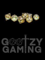 Dark Thoughts - Liquid Core 7 Dice Set - D&D Dice - Gootzy Gaming