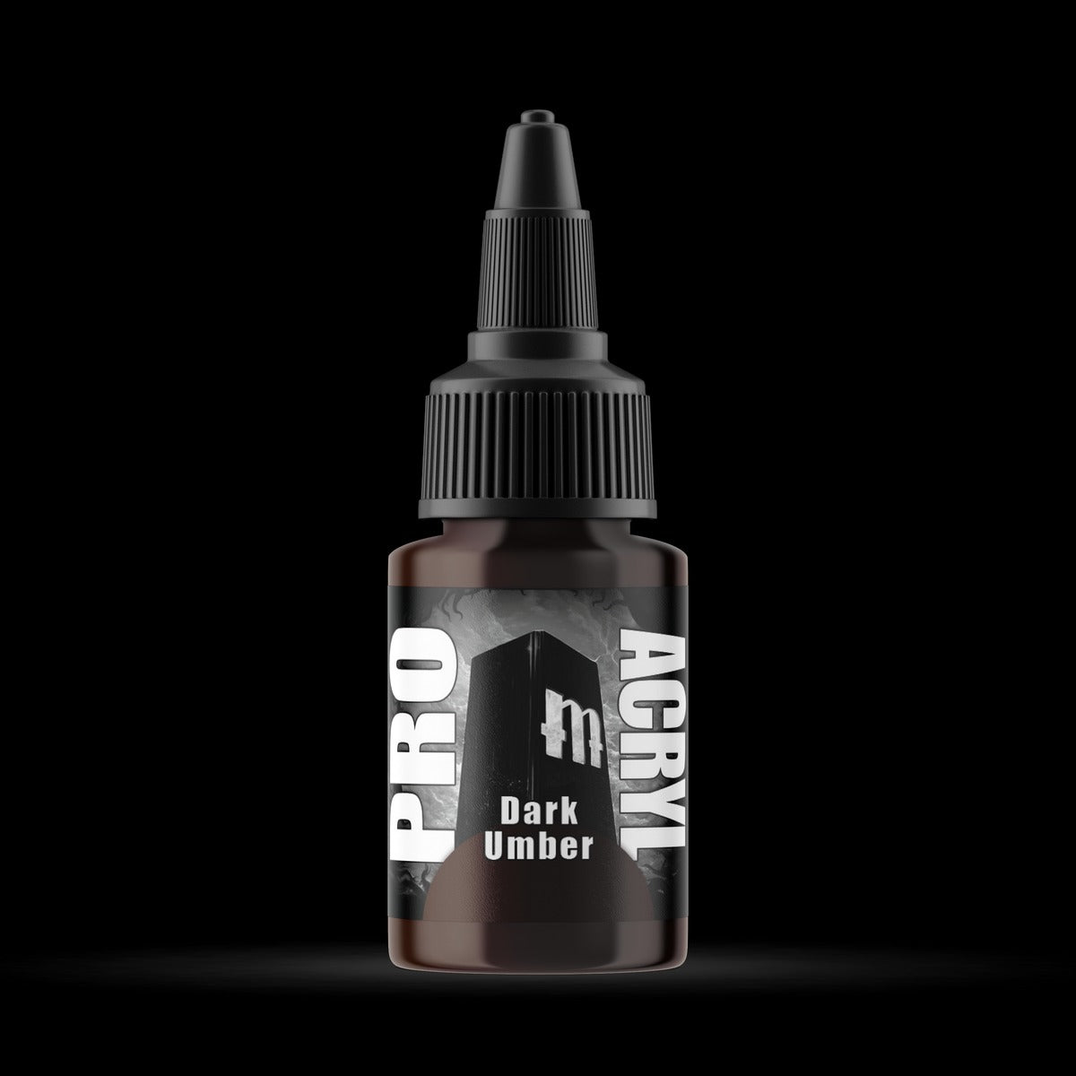 Dark Umber - Premium Matte Acrylic Miniatures Paint - Monument Hobbies - 22 mL Dropper Bottle - Gootzy Gaming