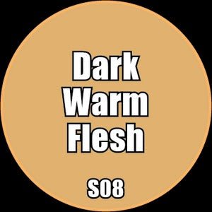 Dark Warm Flesh - Premium Matte Acrylic Miniatures Paint - Monument Hobbies - 22 mL Dropper Bottle - Gootzy Gaming