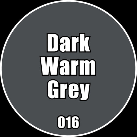 Dark Warm Grey - Premium Matte Acrylic Miniatures Paint - Monument Hobbies - 22 mL Dropper Bottle - Gootzy Gaming
