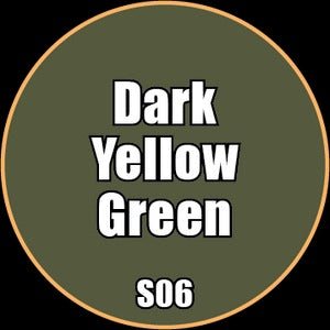 Dark Yellow Green - Premium Matte Acrylic Miniatures Paint - Monument Hobbies - 22 mL Dropper Bottle - Gootzy Gaming