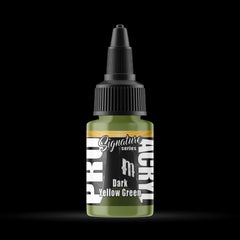 Dark Yellow Green - Premium Matte Acrylic Miniatures Paint - Monument Hobbies - 22 mL Dropper Bottle - Gootzy Gaming
