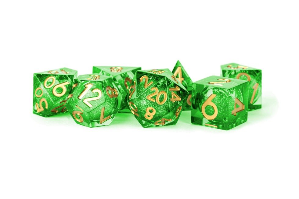 D&D Dice: 16 mm Liquid Core 7 Dice Set - Aegis of Hope - Gootzy Gaming