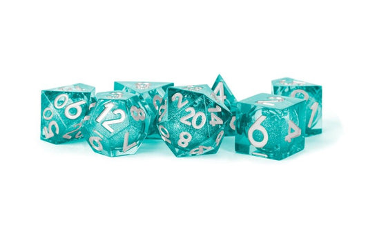 D&D Dice: 16 mm Liquid Core 7 Dice Set - Mana Extract - Gootzy Gaming