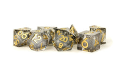 D&D Dice: 16 mm Liquid Core 7 Dice Set - Vanishing Oil - Gootzy Gaming