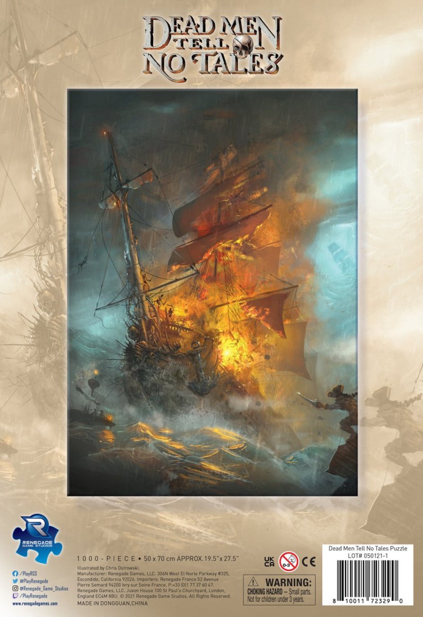 Dead Men Tell No Tales 1000 Piece Puzzle - Gootzy Gaming