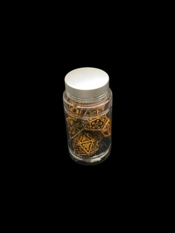 Deadman's Hollow - Hollow Metal 7 Dice Set - D&D Dice - Gootzy Gaming