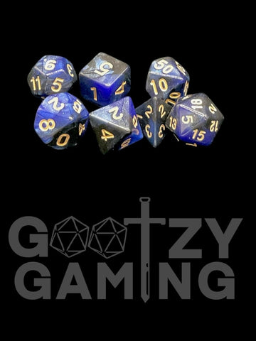 Deep Galaxy - Plastic Standard 7 Dice Set - D&D Dice - Gootzy Gaming
