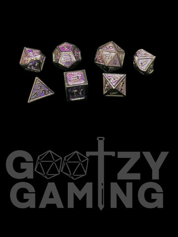Deep Vein - Metal 7 Dice Set - D&D Dice - Gootzy Gaming
