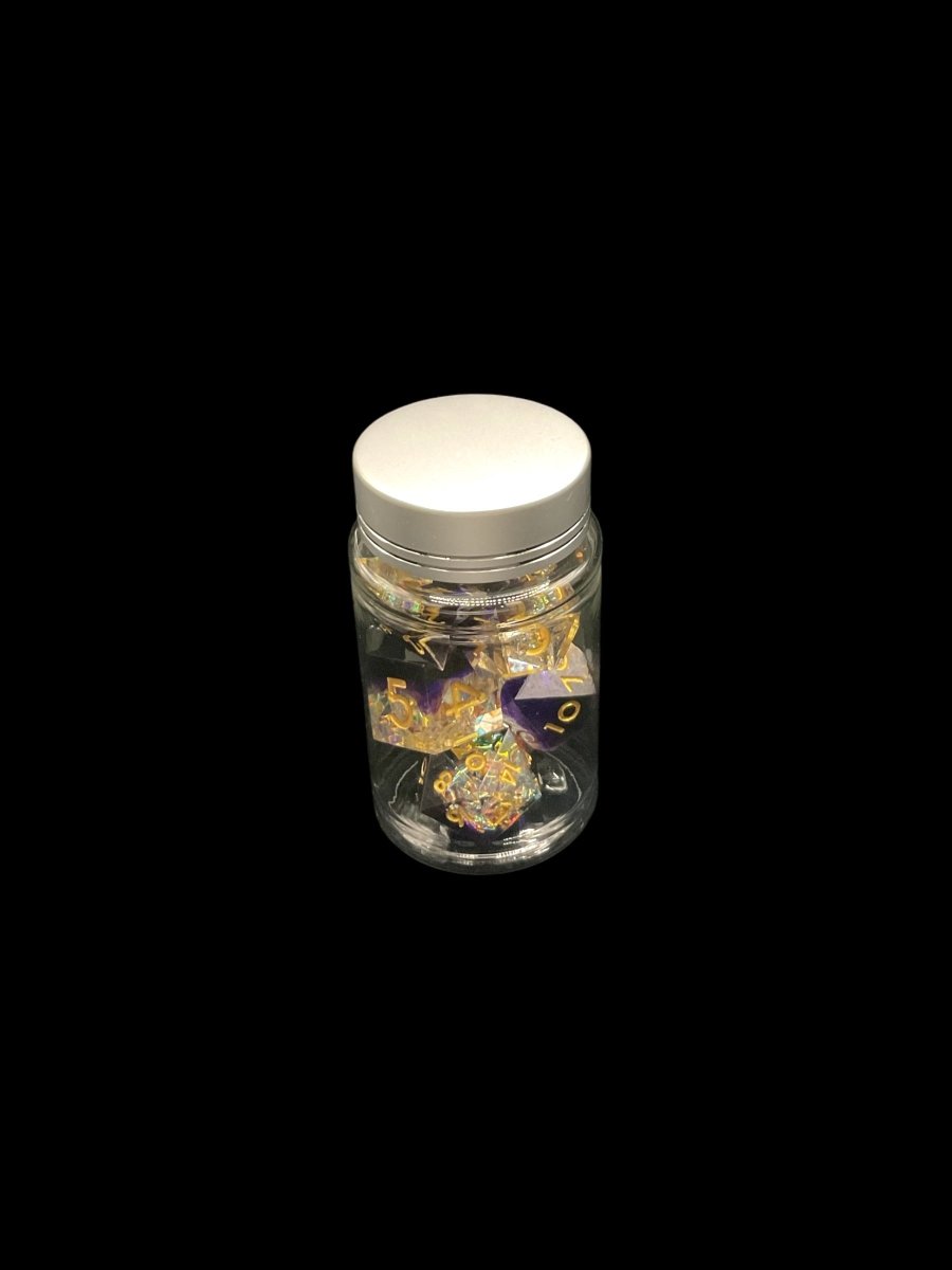 Demon Temptation - Hand Crafted Resin Standard 7 Dice Set - D&D Dice - Gootzy Gaming