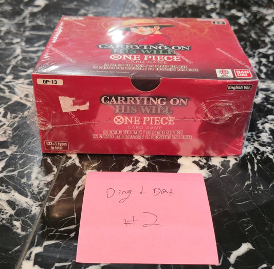 **DENTED BOX 2** One Piece: Carrying on His Will (OP - 13) Booster Box (24 Packs) - Gootzy Gaming