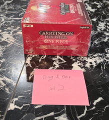 **DENTED BOX 2** One Piece: Carrying on His Will (OP - 13) Booster Box (24 Packs) - Gootzy Gaming