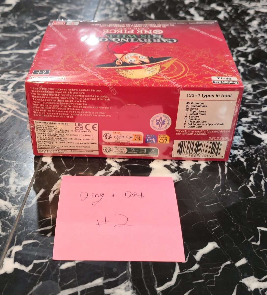 **DENTED BOX 2** One Piece: Carrying on His Will (OP - 13) Booster Box (24 Packs) - Gootzy Gaming