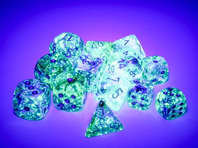 Dice Block: 12 mm, 36 D6 Dice Set - Nebula Luminary Oceanic/Gold - Gootzy Gaming