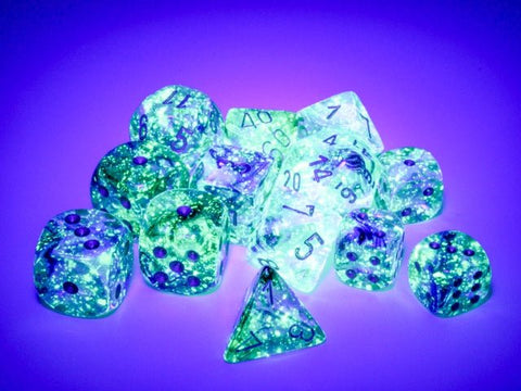 Dice Block: 12 mm, 36 D6 Dice Set - Nebula Luminary Oceanic/Gold - Gootzy Gaming