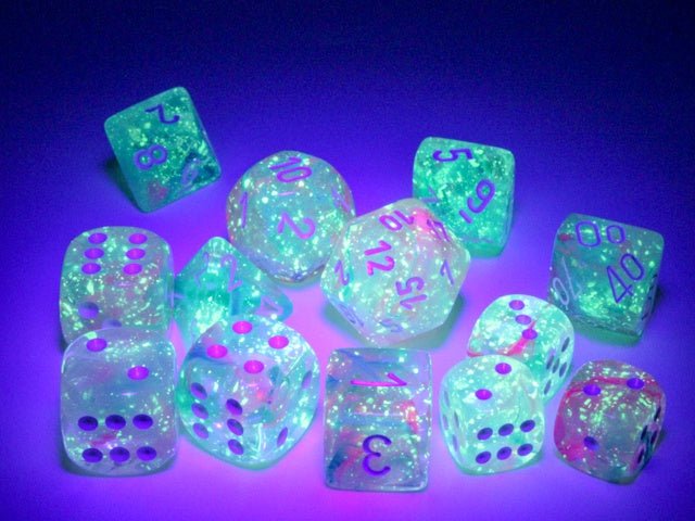 Dice Block: 12 mm, 36 D6 Dice Set - Nebula Luminary Wisteria/White - Gootzy Gaming