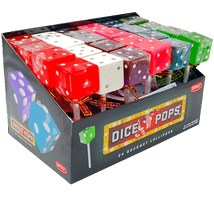 Dice Pop - Jumbo Gourmet Lollipop (Flavors and Colors Vary) - Gootzy Gaming