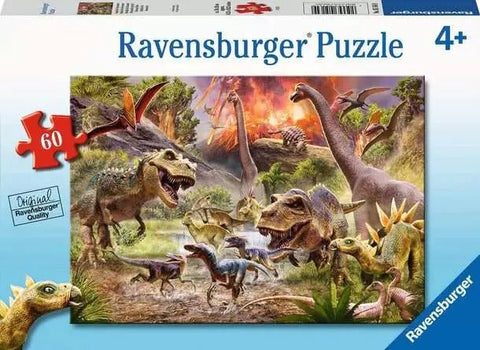 Dinosaur Dash 60 Piece Puzzle - Gootzy Gaming