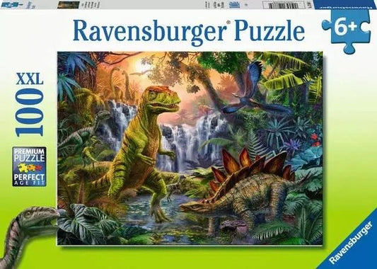 Dinosaur Oasis 100 XXL Piece Puzzle - Gootzy Gaming