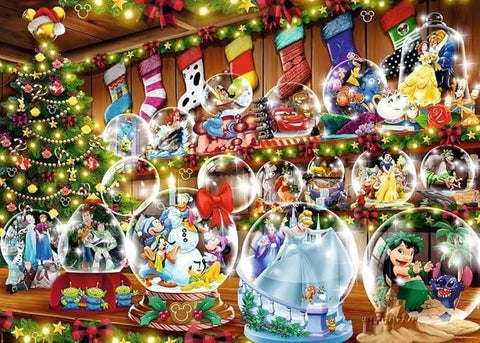 Disney Christmas Snow Globes 1000 Piece Puzzle - Gootzy Gaming