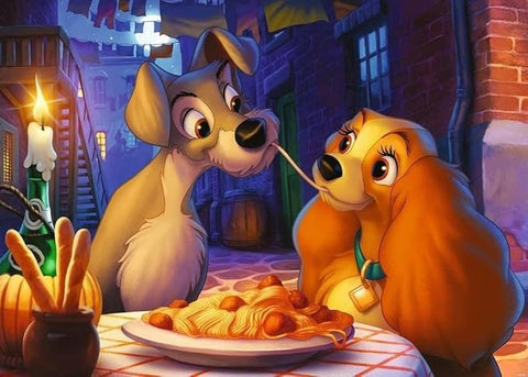 Disney Collector's Edition: Lady and the Tramp 1000 Piece Puzzle - Gootzy Gaming