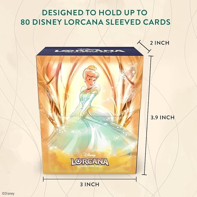 Disney Lorcana TCG Deck Box – Cinderella - Gootzy Gaming