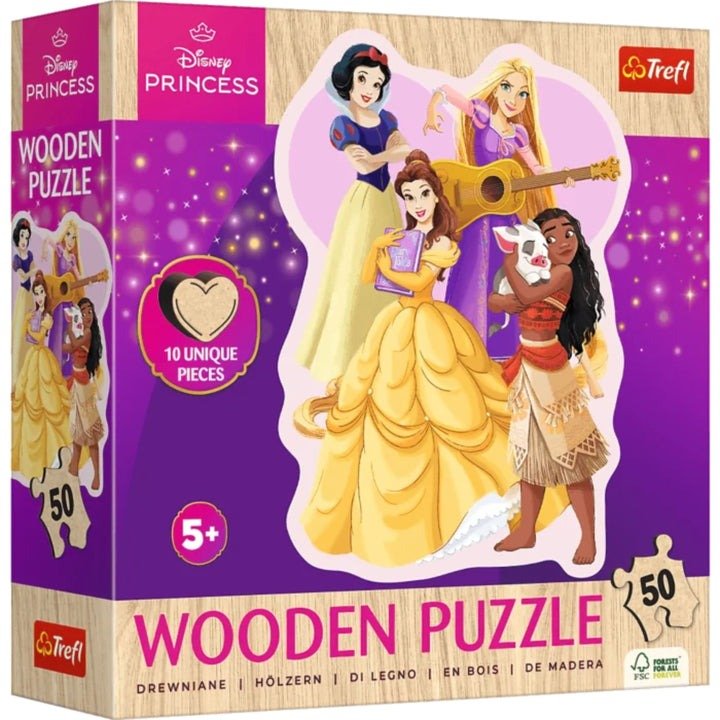 Disney Princess Wooden Puzzle 50 Piece Puzzle - Gootzy Gaming