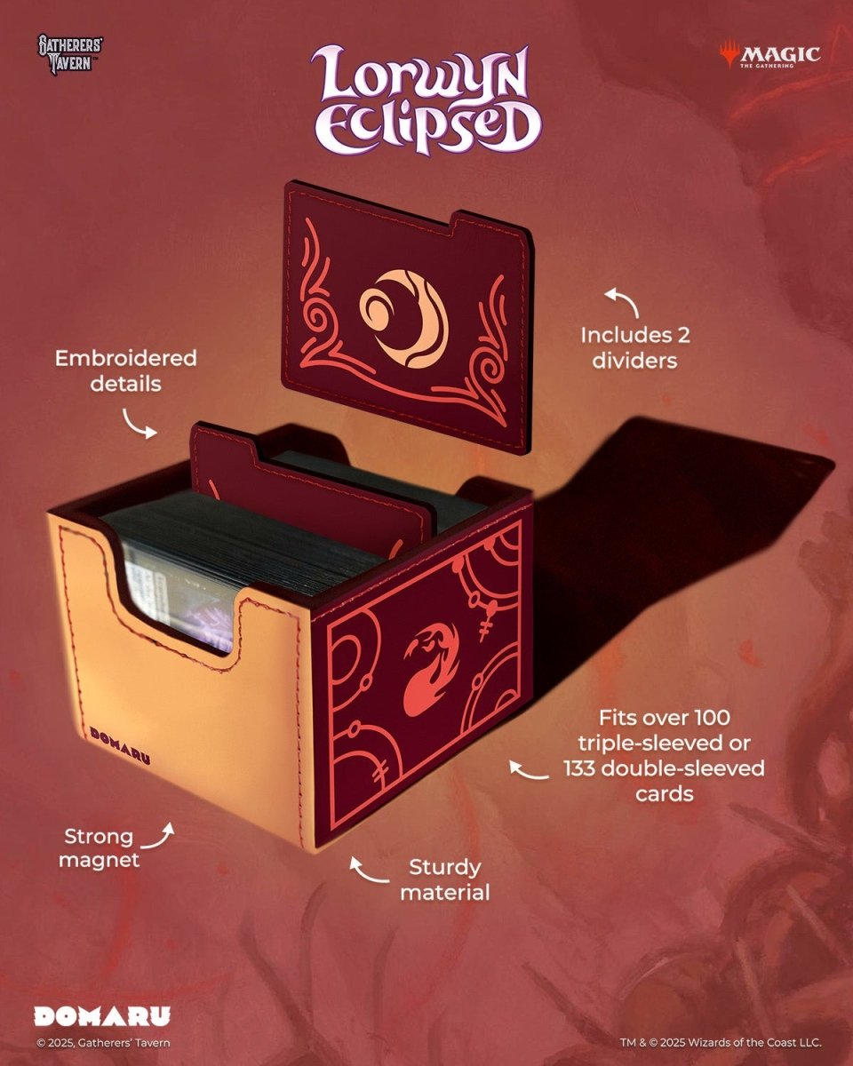 DOMARU Box: Magic the Gathering Lorwyn Eclipsed - Cinder Red - Gootzy Gaming