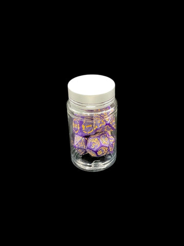 Draconic Purple - Plastic Standard 7 Dice Set - D&D Dice - Gootzy Gaming