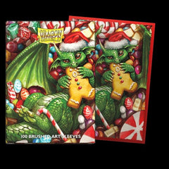 Dragon Shield Brushed Art Card Sleeves - Christmas 2024 - Gootzy Gaming