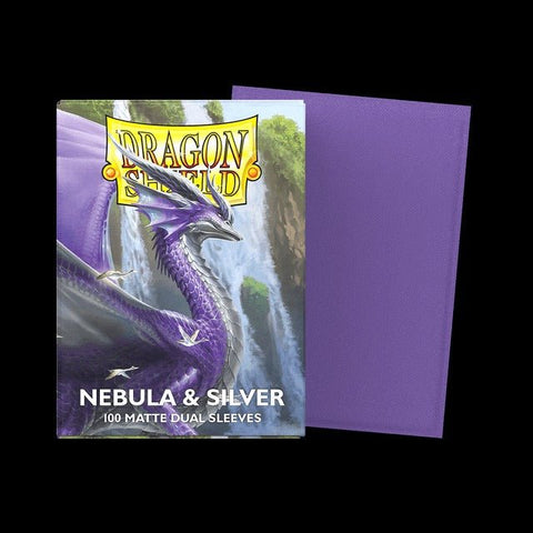 Dragon Shield Dual Matte Card Sleeves - Nebula & Silver - Gootzy Gaming