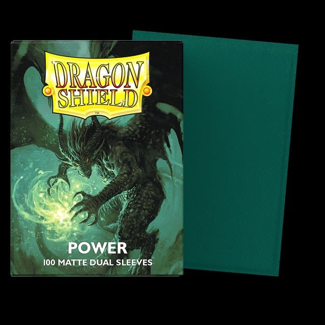 Dragon Shield Dual Matte Card Sleeves - Power (Jade) - Gootzy Gaming