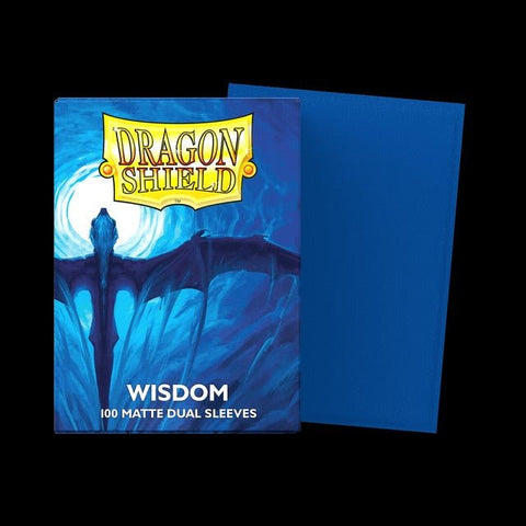 Dragon Shield Dual Matte Card Sleeves - Wisdom (Blue) - Gootzy Gaming