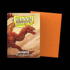 Dragon Shield Matte Card Sleeves - Amber (Orange Sparkle) - Gootzy Gaming