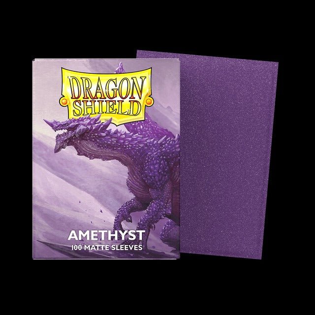 Dragon Shield Matte Card Sleeves - Amethyst (Purple Sparkle) - Gootzy Gaming