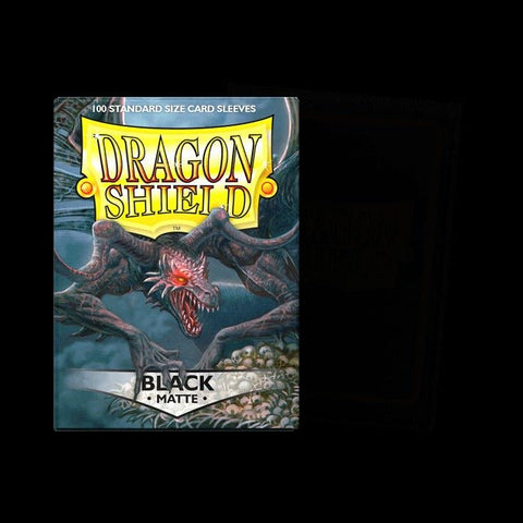 Dragon Shield Matte Card Sleeves - Black - Gootzy Gaming