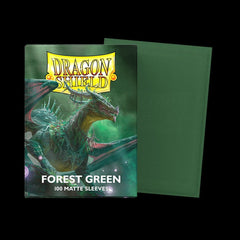 Dragon Shield Matte Card Sleeves - Forest Green - Gootzy Gaming